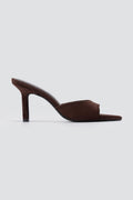 BOTEGGA 22 - Slim Heel Mules Wide Strap - Brown Suede