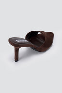 BOTEGGA 22 - Slim Heel Mules Wide Strap - Brown Suede