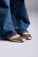 Ideal shoes - Slingback Ballet Flats - Gold