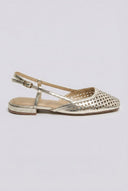 Ideal shoes - Slingback Ballet Flats - Gold