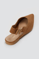 ERYNN - Slingback Ballet Flats - Tan Suede