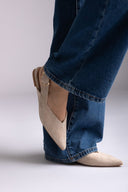 ERYNN - Slingback Ballet Flats - Taupe Suede