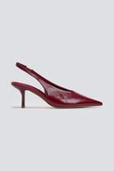 Slingback γόβες μυτερές CORINA - Burgundy - thefashionproject.gr - CORINA