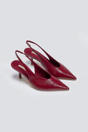 Slingback γόβες μυτερές CORINA - Burgundy - thefashionproject.gr - CORINA