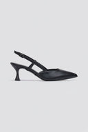 Slingback Kitten Heel Pumps TFP - Black Matte - thefashionproject.gr - TFP