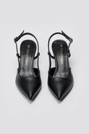 Slingback Kitten Heel Pumps TFP - Black Matte - thefashionproject.gr - TFP