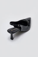 Slingback Kitten Heel TFP - Black Patent - thefashionproject.gr - TFP