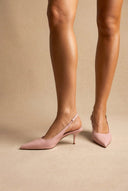 Stephan - Slingback Pumps Kitten Heel - Pink Matte