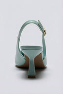 Ideal shoes - Slingback Pumps - Light Green Patent