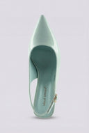 Ideal shoes - Slingback Pumps - Light Green Patent