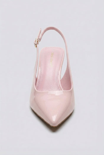Ideal shoes - Slingback Pumps - Light Pink Patent