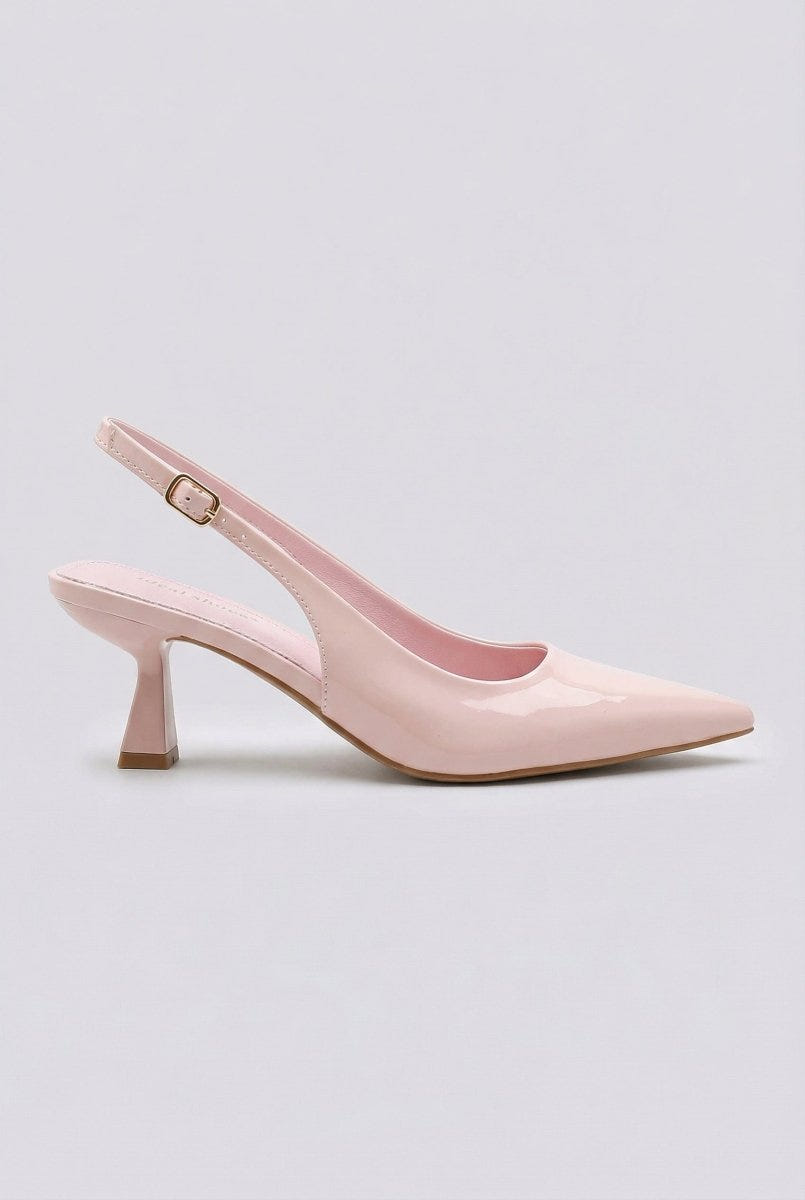 Ideal shoes - Slingback Pumps - Light Pink Patent