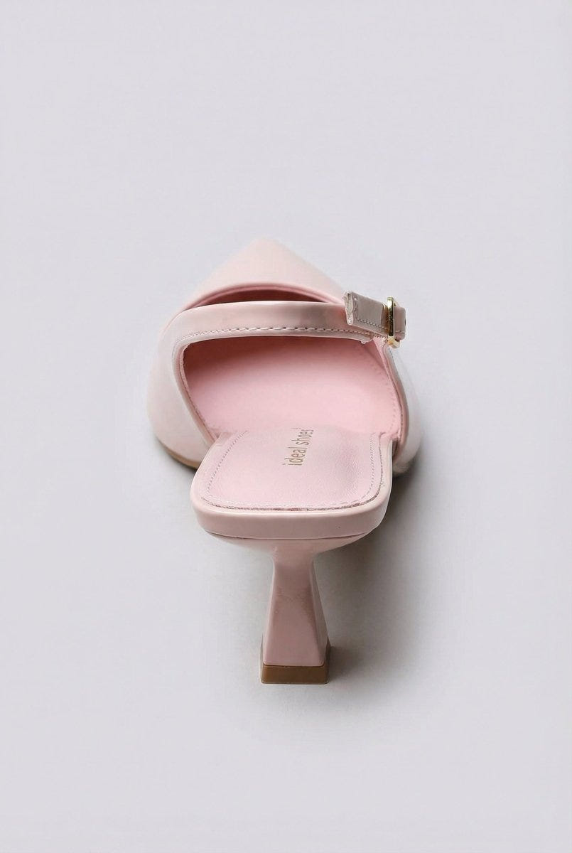 Ideal shoes - Slingback Pumps - Light Pink Patent