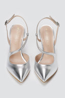 TFP - Slingback Pumps - Silver Glitter