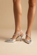 TFP - Slingback Pumps - Silver Glitter
