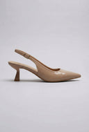 Ideal shoes - Slingback Pumps - Taupe Patent