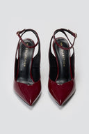 Slingback Pumps TFP - Bordeaux Patent - thefashionproject.gr - TFP