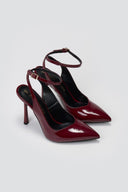 Slingback Pumps TFP - Bordeaux Patent - thefashionproject.gr - TFP