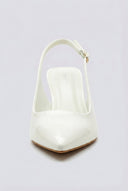 Ideal shoes - Slingback Pumps - White Patent