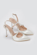 TFP - Slingback Pumps - White Pearl
