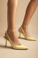 TFP - Slingback Pumps - Yellow Matte