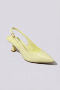 Ideal shoes - Slingback Pumps - Yellow Patent