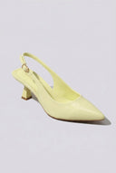 Ideal shoes - Slingback Pumps - Yellow Patent