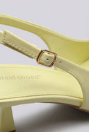 Ideal shoes - Slingback Pumps - Yellow Patent