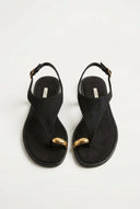 CORINA - Slingback Sandals - Black Suede