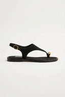 CORINA - Slingback Sandals - Black Suede