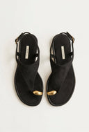 CORINA - Slingback Sandals - Black Suede