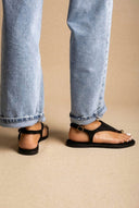 CORINA - Slingback Sandals - Black Suede