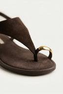 CORINA - Slingback Sandals - Brown Matte