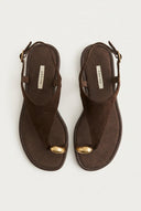 CORINA - Slingback Sandals - Brown Matte