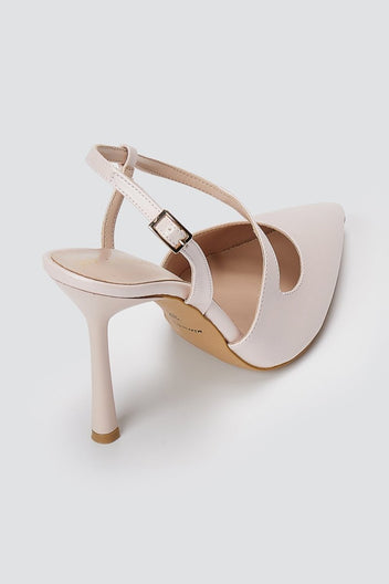 TFP - Slingback Stiletto Pumps - Pink Matte