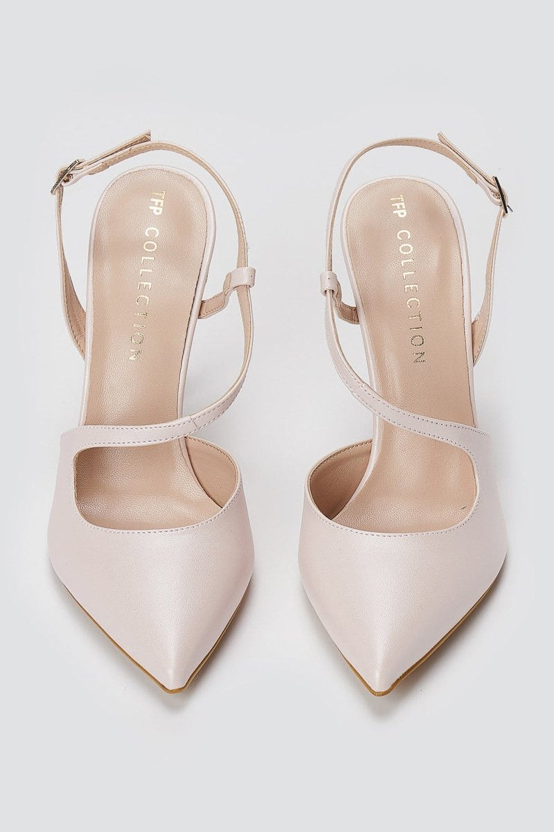 TFP - Slingback Stiletto Pumps - Pink Matte