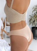 Σλιπ κλασικό βαμβακερό - Μπεζ - thefashionproject.gr - The Fashion Project