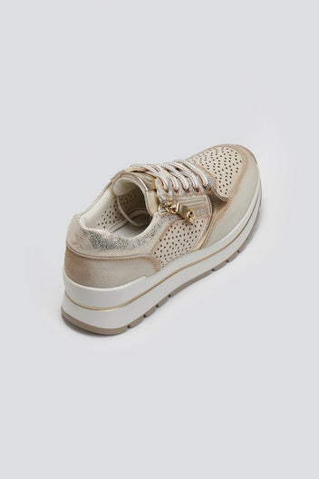 Sneakers chunky με φερμουάρ Xti 143729 - Μπεζ - thefashionproject.gr - Xti Footwear