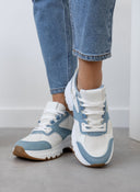 Sneakers chunky με κομμάτια σε συνδυασμούς υλικών ERYNN - Μπλε jean - thefashionproject.gr - ERYNN