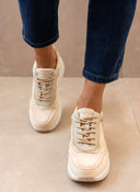 Sneakers chunky με κορδόνια Xti 143195 - Μπεζ - thefashionproject.gr - Xti Footwear