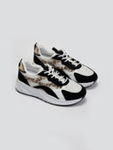 Sneakers chunky με print ERYNN - Μπεζ/Μαύρο - thefashionproject.gr - ERYNN