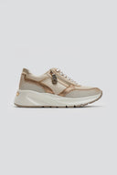 Sneakers chunky σε συνδυασμό υλικών Xti 143896 - Μπεζ - thefashionproject.gr - Xti Footwear
