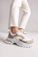 Sneakers chunky σε συνδυασμούς υλικών ERYNN - Λευκό - thefashionproject.gr - ERYNN