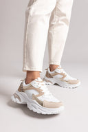 Sneakers chunky σε συνδυασμούς υλικών ERYNN - Λευκό - thefashionproject.gr - ERYNN