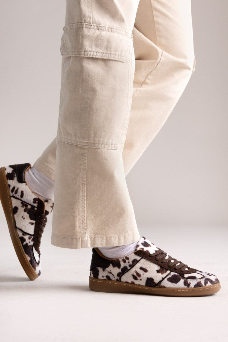 Sneakers CORINA Animal Print - Brown Cow Pony - thefashionproject.gr - CORINA