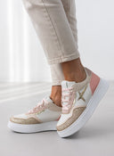 Sneakers flatforms με glitter - Ροζ - thefashionproject.gr - ERYNN