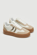Sneakers flatforms με ψηλή σόλα ERYNN - Μπεζ - thefashionproject.gr - ERYNN