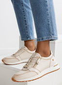 Sneakers με ανάγλυφο pattern Xti 143202 - Μπεζ - thefashionproject.gr - Xti Footwear