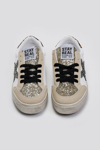 Sneakers με γκλίτερ ERYNN - Μπεζ - thefashionproject.gr - ERYNN