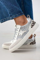 Sneakers με glitter και printERYNN - Ασημί - thefashionproject.gr - JUUD